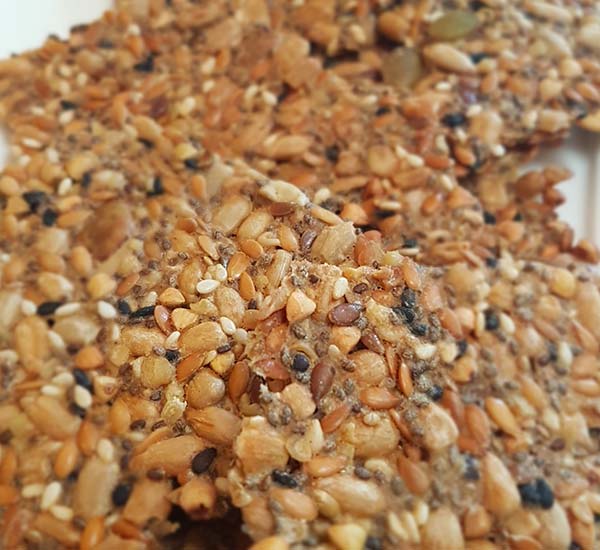 Home made seed crackers