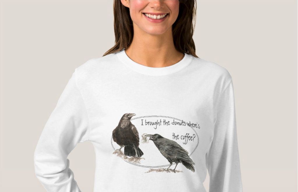 Coffee Mum Raven T-shirt